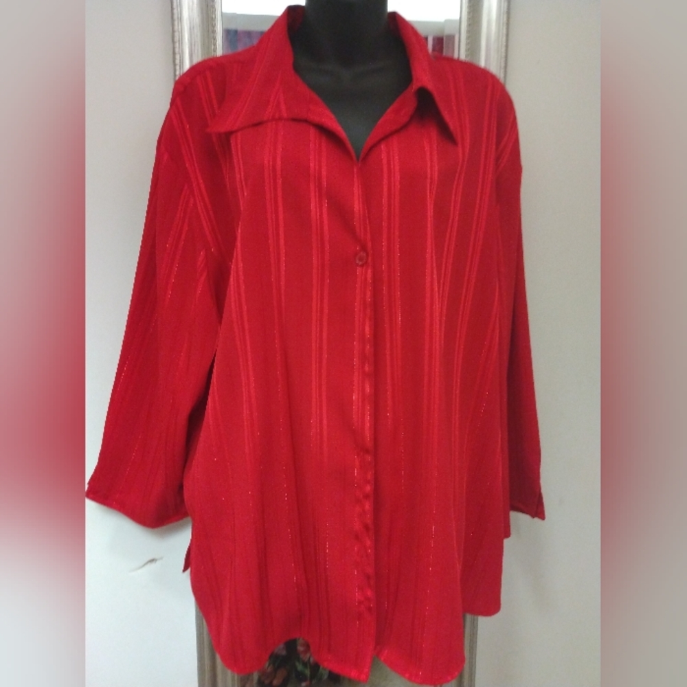 Stretch Joannas plus Burton Front dressy shorts Shades blouse size 3X